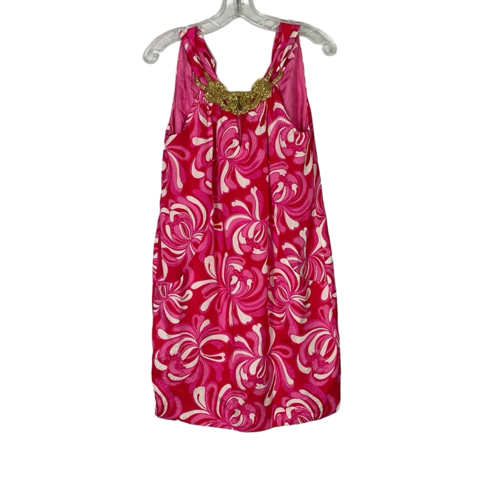 Lilly Pulitzer Punch Pink Giselle Silk Dress